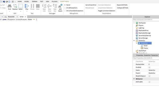 ROBLOX - How To Make a GUI Only Visible to you! смотреть онлайн