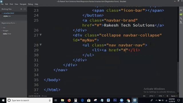 How To Create Responsive Navbar In Bootstrap | Responsive Navbar смотреть онлайн