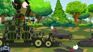 КВ-44 и Ратте,путешествие в прошлое.Все серии. Мультики про танки.