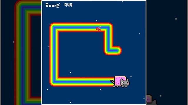 Nyan Cat - Gra Snake смотреть онлайн