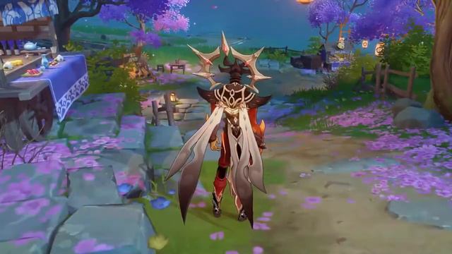 genshin impact the dark night abyss lector gameplay showcase смотреть онлайн