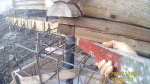 Армирование углов ростверка.
