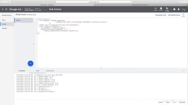 Google Ads Tutorial - Campaign automation with scripts смотреть онлайн
