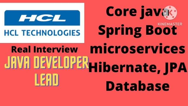 HCL java developer lead interview questions and answers 2023 may смотреть онлайн