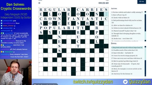Dan Solves: Telegraph crossword 29,535 from 01/12/2020 смотреть онлайн