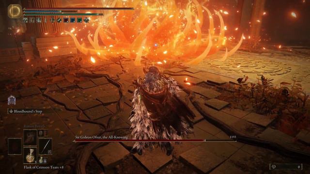 Elden Ring -TwinBlade Shadow step vs Sir Gideon Ofnir, the All-Knowing смотреть онлайн