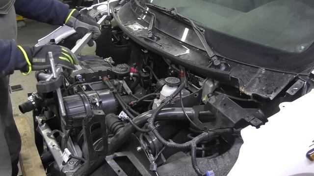 A French supercar. Front end restore. Ремонт переда. смотреть онлайн