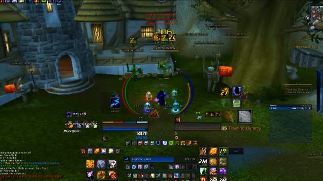Elemental Shammy PVE 4.3.4 Dummy Bashing, UI, Rotation (lol) Etc.