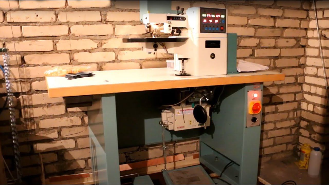 Машина для загибки края кожи JD-292A смотреть онлайн