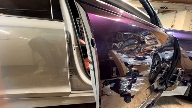 Kia Stinger Gets A New MIRROR Finish Purple Wrap