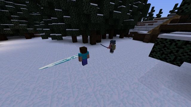 Дыхание воды на майнкрафт проекте DemonSlayer