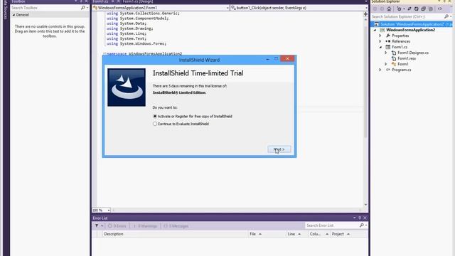 How to create a Setup Project in Visual Studio 2012 and 2013 - Part 1 смотреть онлайн