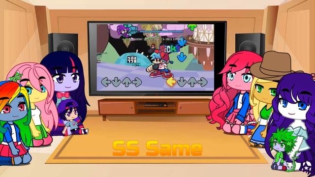 FNF & MLP Pinkie Pie 2.0 Mod Reaction ( FT Twilight and BF Friends My AU) смотреть онлайн