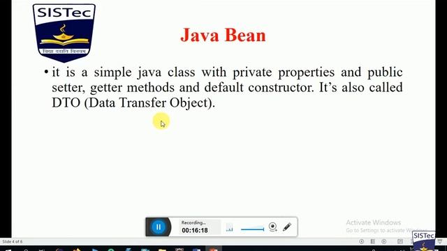 JSP Action Tag and Java Bean | Rajesh K. Rai | SISTec Gandhi Nagar смотреть онлайн