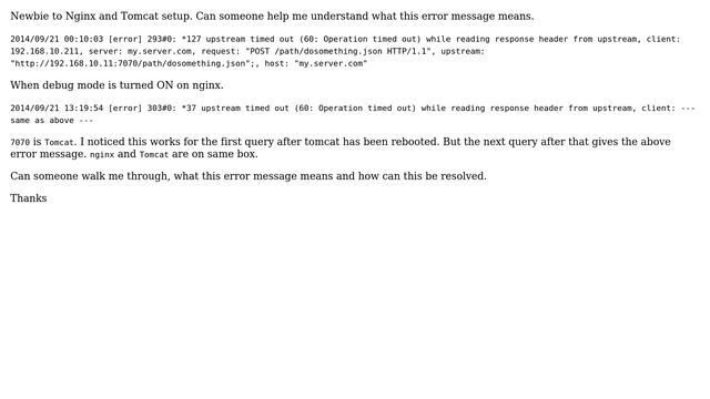 DevOps & SysAdmins: Nginx upstream timed out смотреть онлайн