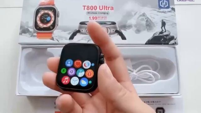 Cubonic Hiwatch Pro T800 Ultra 1.9inch Full Touch Display Magnetic Charging Smartwatch смотреть онлайн