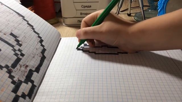 Рисование по клеточкам. Как рисовать керамбит. How To Draw KERAMBIT.