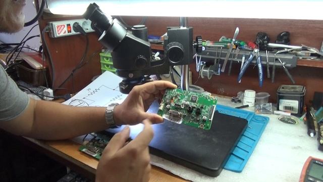 Ремонт подсветки монитора Samsung S24e390hl.Токовое зеркало.