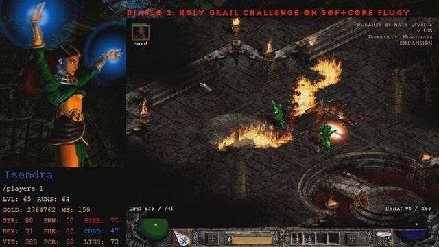 Diablo 2: 100 Nightmare Mephisto MF Runs #2 - Magic Find Item Results смотреть онлайн