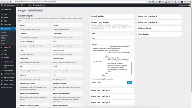 Hidden panel options in Kallyas options ( Kallyas WordPress theme v4.0 ) смотреть онлайн