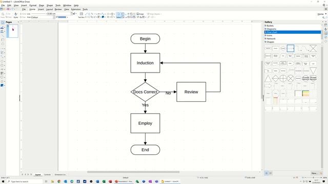 How to create a flow chart using LibreOffice Draw смотреть онлайн