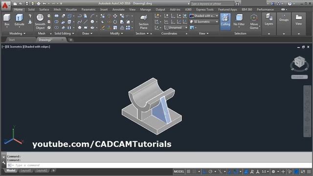 AutoCAD 2016 3D Tutorial for Beginners смотреть онлайн