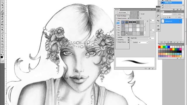 Posevault Tutorial - Creating a Pencil Textured Brush in Photoshop смотреть онлайн