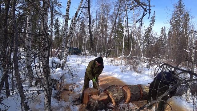 ГАЗ 53 С РЕДУКТОРОМ ГАЗ 66! Заключительный выезд на заготовку дров . Газик встает на ремонт. смотреть онлайн