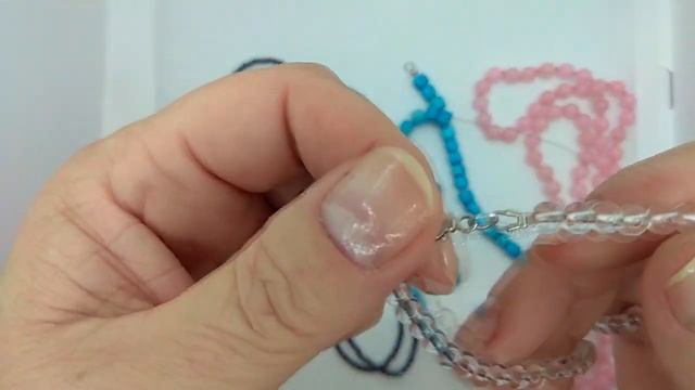 Переделка украшений для Марины. Розовый кварц, говлит, сапфир и горный хрусталь. смотреть онлайн