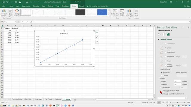 Excel 2016: Creating a Scatter (XY) Chart смотреть онлайн