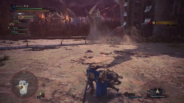Monster Hunter: World. Кооп с Никитой #68. Ещё больше побочек. Чёрная диаблос и "Код: красный". смотреть онлайн
