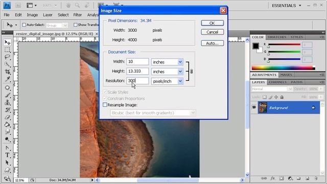 1.4 Resize Images: Adobe Photoshop CS4 Video смотреть онлайн