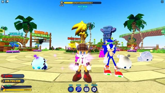 Я (Не) учу играть Snack'a в Sonic Speed Simulator Roblox! смотреть онлайн