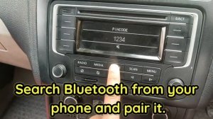 Volkswagen polo Bluetooth pairing