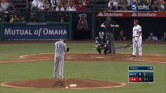 Бейсбол. MLB. Лос-Анжелес Энджелс - Нью-Йорк Янкиз (19.08.2016) [RU] смотреть онлайн