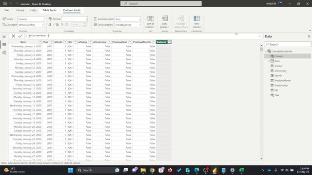 Power BI Date Table: A Comprehensive Tutorial to create dynamic Calendar смотреть онлайн