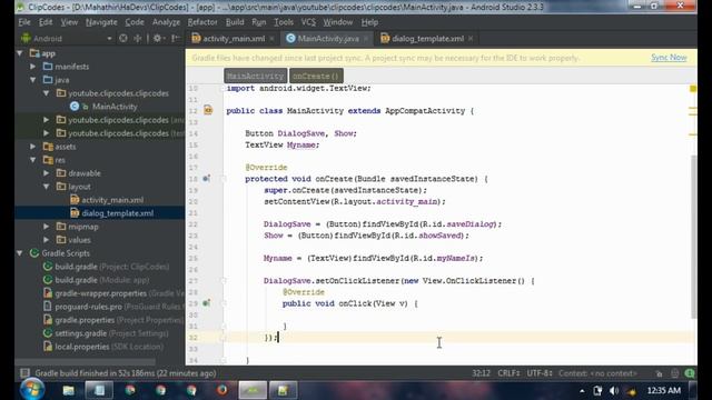 Create Custom Dialog with EditText and SharedPreferences Android Studio смотреть онлайн