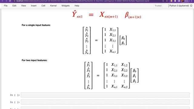 Lec-6.3 Math Behind Multiple Linear Regression (Arif Butt @ Data Science) смотреть онлайн