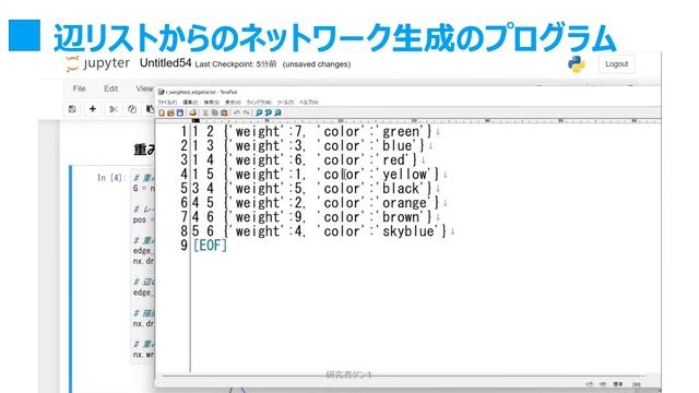 NetworkXによるネットワーク分析　⑱辺リストからのグラフ生成【研究で使うPython #62】 смотреть онлайн