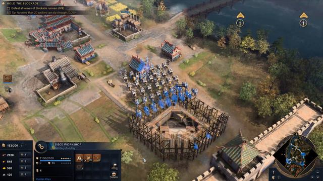Age of Empires 4 Blockade at Lumen Shan Walkthrough Mongols Gameplay and Hard Difficulty смотреть онлайн