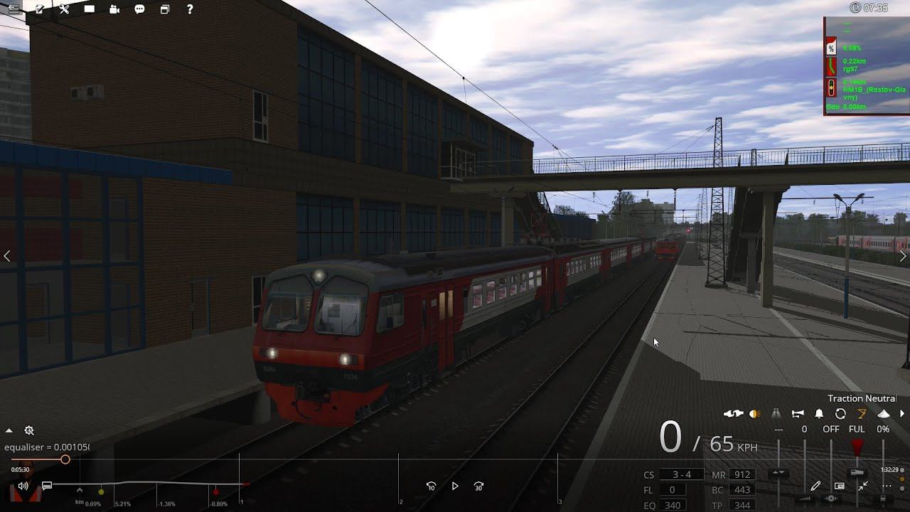 Trainz 19, «Пригородный поезд №6157 Ростов-Главный - Лихая» (перезалив) смотреть онлайн
