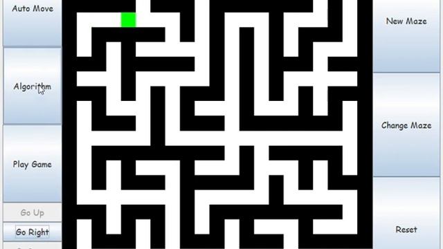 Java Swing Maze Game implements using stack смотреть онлайн