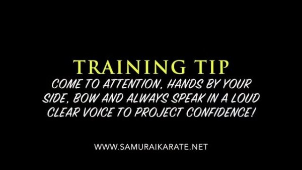 Samurai Karate Studio Rules of Etiquette: How To Enter The Dojo
