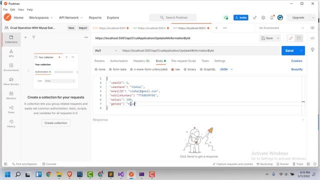 POSTMAN API Calling CRUD Web Application In Dotnet Core & Mysql Part-9 In Hindi смотреть онлайн