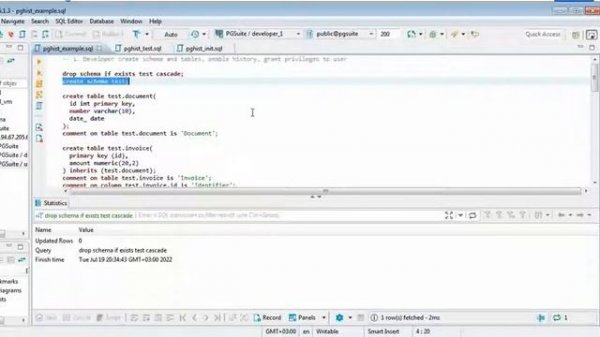 PGHist | Changes history and tables audit in PostgreSQL