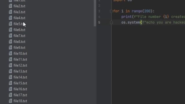 HOW TO CREATE 199 FILES WITH PYTHON IN ONE LINE OF CODE смотреть онлайн