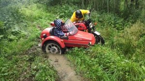 Иж Планета 5, покатушки по бездорожью 3 августа 2019 г.