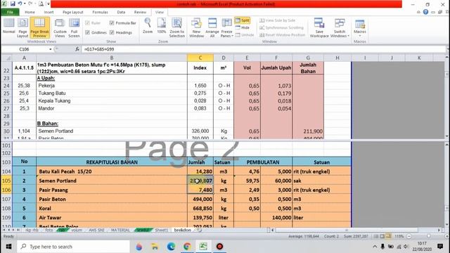 CARA MENGHITUNG BREAKDOWN JUMLAH BAHAN MATERIAL DAN UPAH DARI ANALISA HARGA SATUAN смотреть онлайн