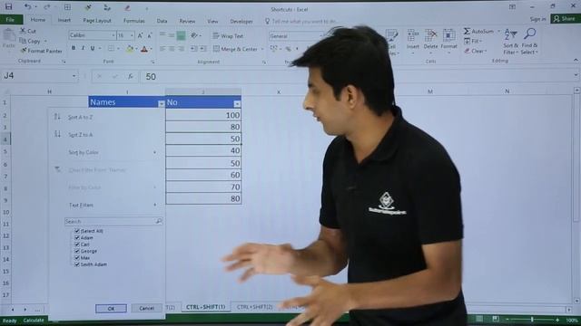 MS Excel - Shortcuts Ctrl+Shift+A To Ctrl+Shift+Z смотреть онлайн