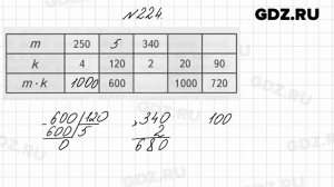 № 224 - Математика 4 класс 2 часть Моро